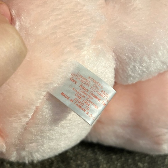 Vintage Care Bear Cousins "Lotsa Heart Elephant" 1984 Plush - Picture 8 of 9